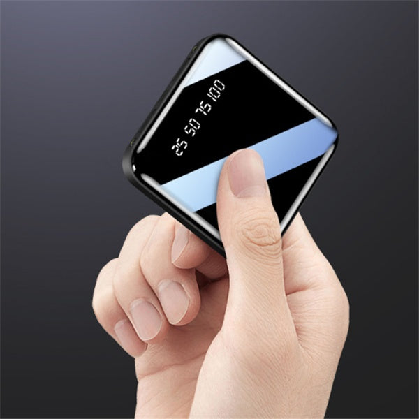 Mini 20000 mAh Taşınabilir Ayna Dijital Ekranlı Power Bank