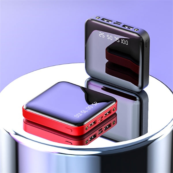 Mini 20000 mAh Taşınabilir Ayna Dijital Ekranlı Power Bank