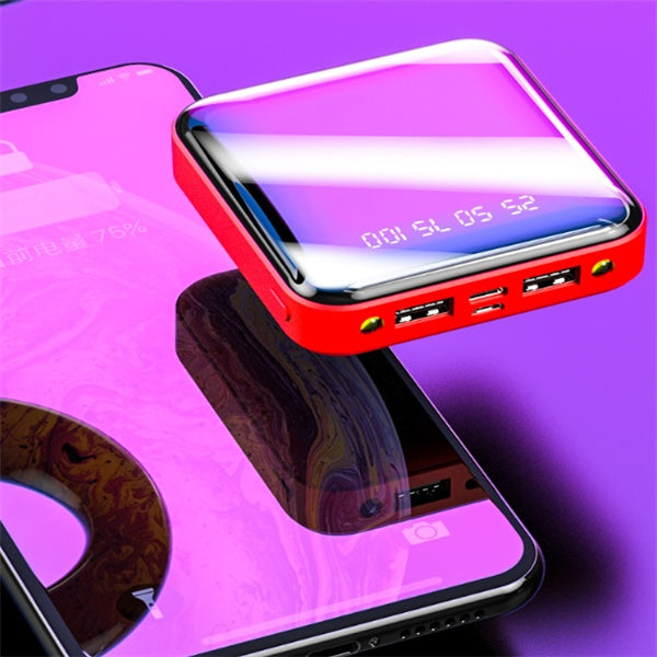 Mini 20000 mAh Taşınabilir Ayna Dijital Ekranlı Power Bank