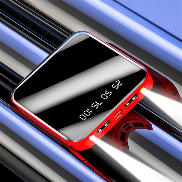 Mini 20000 mAh Taşınabilir Ayna Dijital Ekranlı Power Bank